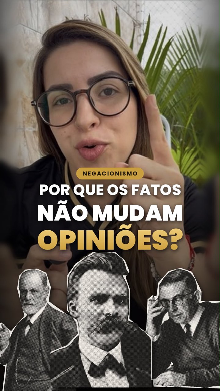 Capa do vídeo da psicóloga Mayara Medeiros: Por que os fatos não mudam opiniões?